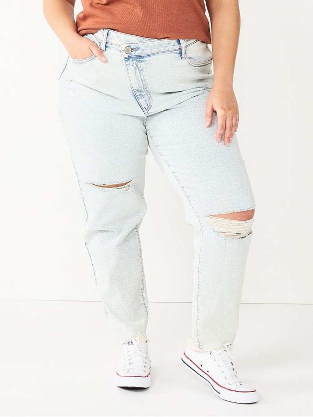 Khols So Mom Jeans High Rise Light Blue size 13/31W